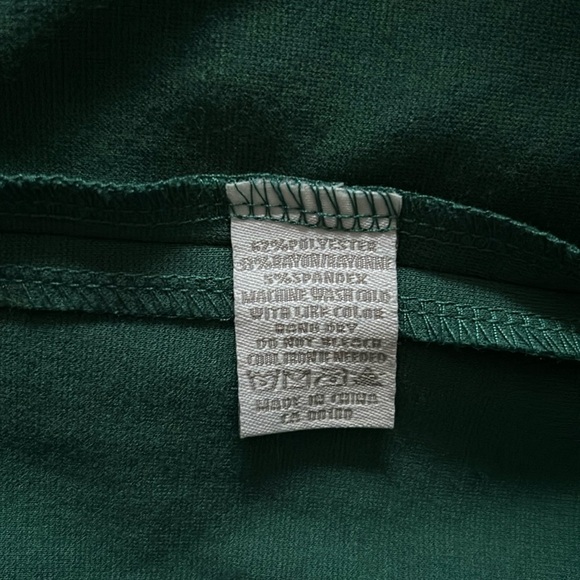 ✨🎄✨ ALFRED SUNG GREEN DRESS Size 10 NWOT - Picture 8 of 8